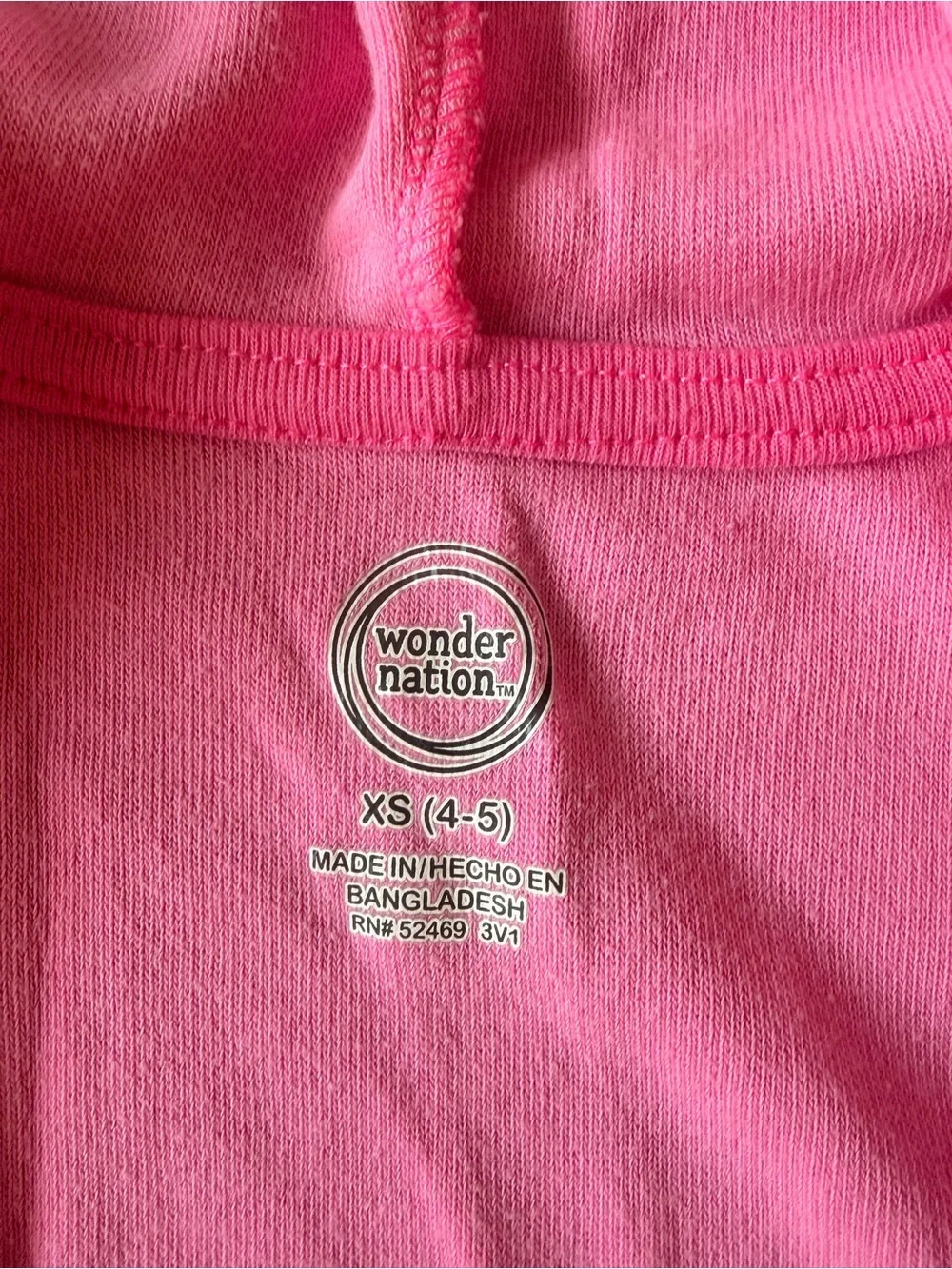 Wonder Nation-Girls' Hooded Short-Sleeve Pink Shower Cover-Up